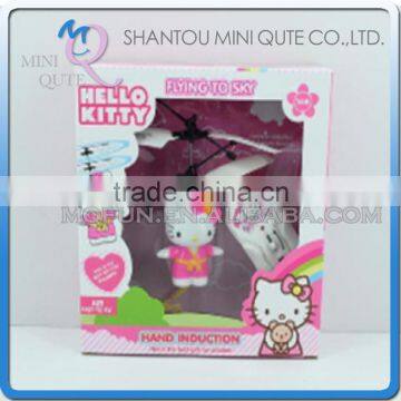 Mini Qute RC remote control flying Helicopter kawaii Hello kitty cartoon model plastic doll kids Electronic toys NO.TL607801