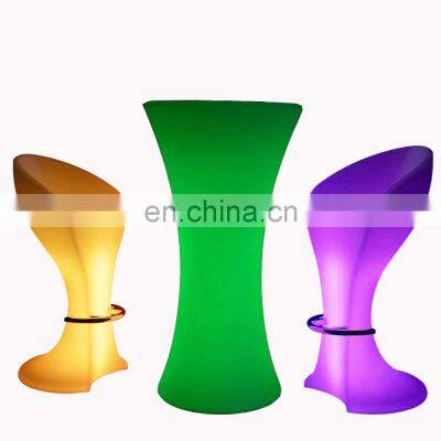 glowing cocktail event party wedding led barmobile portable lighted mini bar counter design led bar table counter furniture