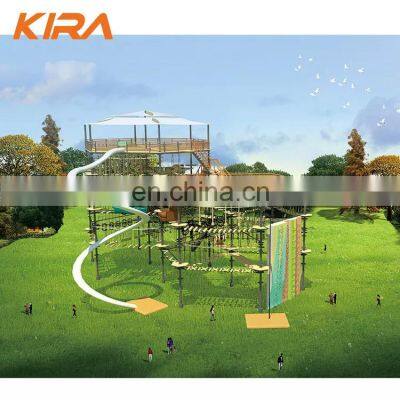 Customized Rope Course Children and Adult Playground Outdoor Equipment Adventure Park photo-3