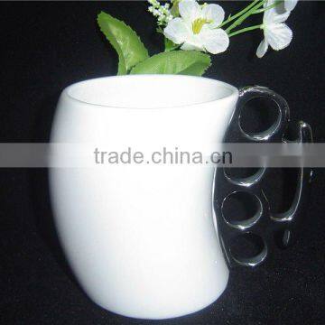 white coffee mug