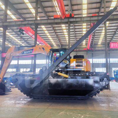 Pontoon Amphibious Excavators Fuel Saving Excavator Under Water for Dredging photo-4