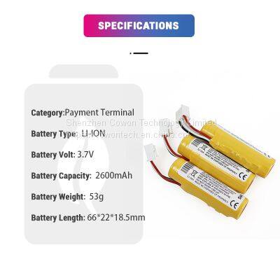 Li-ion 3.7V 2200mAh IWL220 GPRS ME31 Battery IWL 220 Iwl 250 IWL250 F26402274 Battery for Ingenico 295006044 F26401964 photo-2