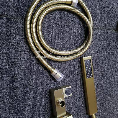 Shower Set Shower System With Rainfall Shower Head Ceiling Mounted With Mixer Body Jet Hanheld Showerhead photo-4