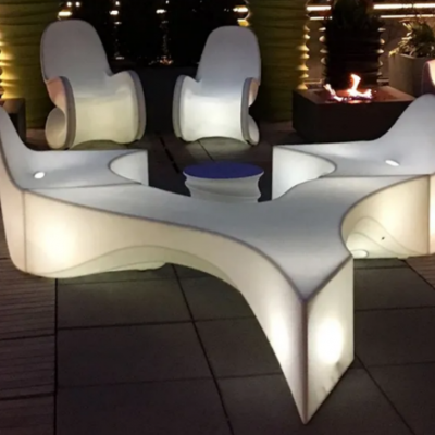 Custom Rotomolded Outdoor Sofa Rotational Mold Plastic Sofa photo-4