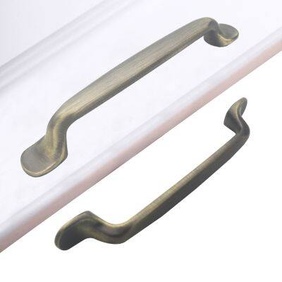 Hardware Textured Aluminum Alloy Handles, High Quality Wardrobe Cabinet Drawer Door Pulls Knobs Furniture Handle photo-2