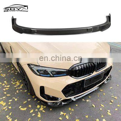 G20 LCI M Sport 3D Style Carbon Fiber Front Lip Front Bumper Lip For BMW 3 Series G20