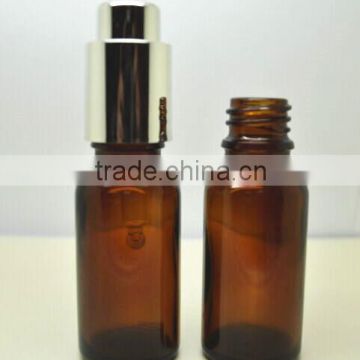 30ml amber glass bottle with press button dropper,essential oil glass dropper bottle