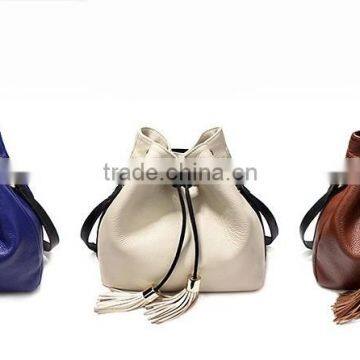 New Design Female Bag pu Backpack Tassel Backpack photo-2