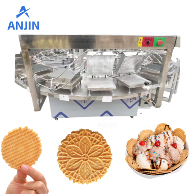 Electric Semi-automatic Italian Pizzelle Cookies Making Machine Pizzelle Baking Machine
