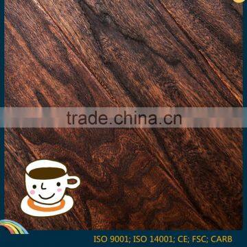 Hot sale Dark Color Embossed Elm Engineered wood Flooring