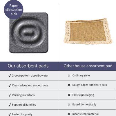 Sheenyoo Absorbent Diatomite Wave Engraving Ripple Stone Cup Coaster photo-2