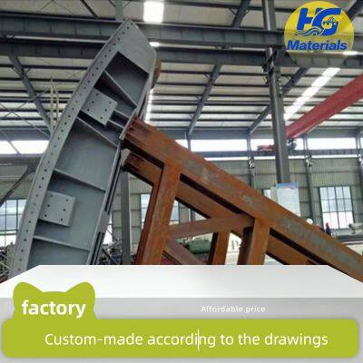 Planar sliding fixed-wheel arched steel sluice gate for hydraulic engineering channels and river steel gates