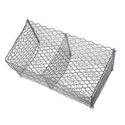Galvanized Coated Flood Stone Stone Basket Gabion Mesh