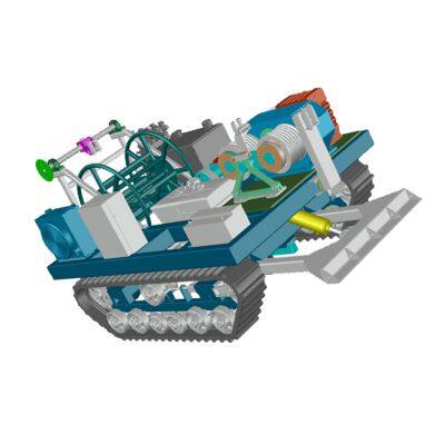 Track Winch Attachment for Crawler Cranes With Corrosion-Resistant Coating and Easy Installation