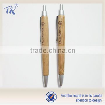 Popular Design Promotional Bamboo Material Ballpoint Pen