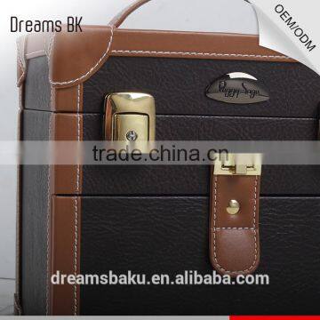 Hot Sale PVC Portable Beauty Bag With Mirror & Tray, PVC Cosmetic Makeup Display Case photo-5