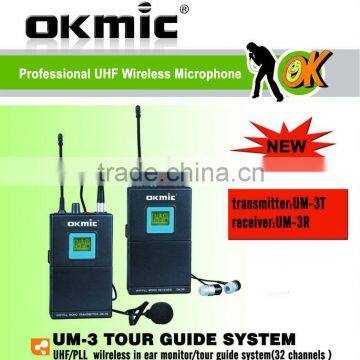 UM-3 32/64 channels wireless tour guide system/wireless monitor