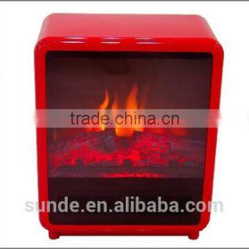 CE certified 13 Inch Electric Compact Mini Fireplace Stove With Thermostat