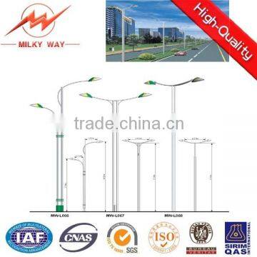 Round Tapered led flood light pole rechargeable For sale supplier