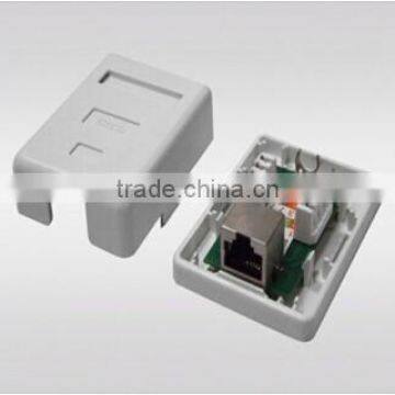 telecom material Single Port FTP RJ45 Wall Mounted Box with PCB