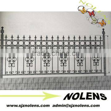 Powder Coated Finishing Wrought Iron Fence Frame