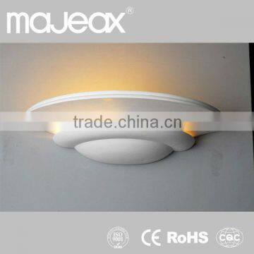 Decorative White Gypsum Plaster E14 Restaurant Wall Light