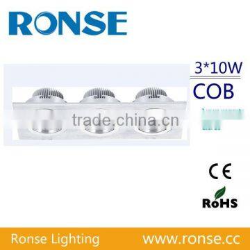 one two three head 30w ceilinglight downlight spotlight