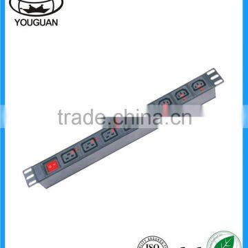 19 inch IEC 320 C19 type Rack PDU Socket with Switch