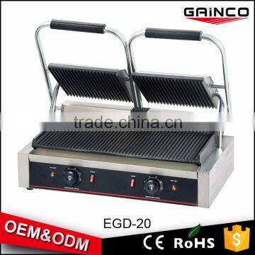 OEM logo chinese kitchen equipment types of panini contact grill 2 breakfast sandwich maker as seen on tv EGD-20