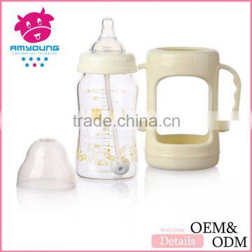 china roupas infantil baby food 120 ml /4oz factory borosilicate glass feeding bottle for baby food