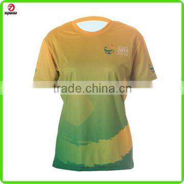 Professional production of fast dry comfortable breathable Marathon running t-shirt