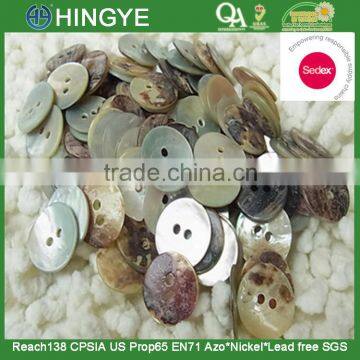 Sedex Audited Factory 2 Pillar Japanese akoya Shell Button, Japanese agoya shell button