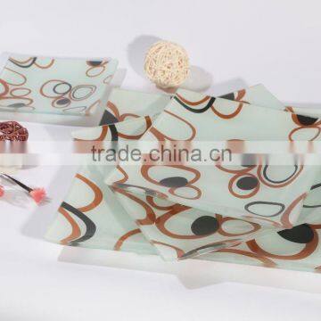 Advertising Gift Customized Tempered Glass Vegetables Plate photo-3