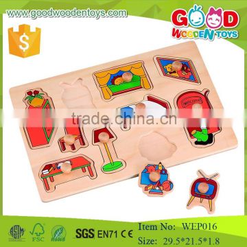 early learning bedroom wooden diy puzzle for kids