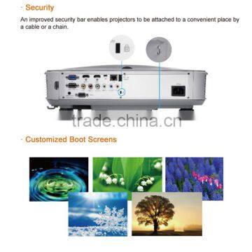 Low cost noise Native 1080p full hd 3d laser projector With HDMI VGA USB For Schools