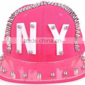 Customize plain snapback hat acrylic letters