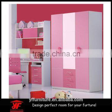 children bedroom furniture 3 door design double color wardrobe