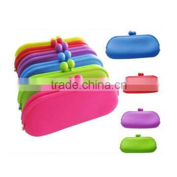 Candy Color Soft Touch Silicone Coin Purse Lady Purse Bag