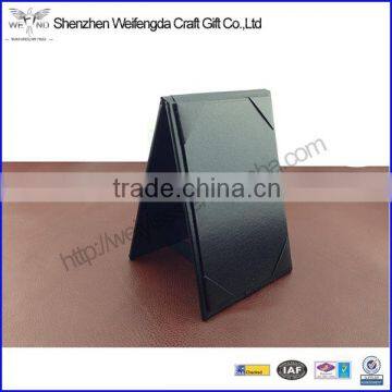 US market black leatherette 5*7'' table tent                        
                                                Quality Choice
