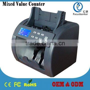 Mixed Denomination Notes Counting Machine Durable Multi Currency Processer