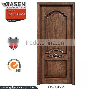 Guangzhou flat wood black walnut carved interior door