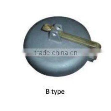 oil tank truck parts accesories / tank truck manhole flange / aluminum tank truck dust proof cap