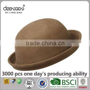 Family Wool Felt Bowler Hat Wholesale Hats For Women photo-5