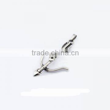 Antique Silver Chandeliers Bow and Arrow Charms