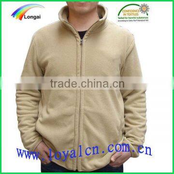 100% polyester 144F polar fleece jacket for men