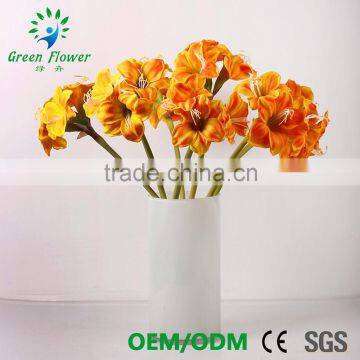 2016 Wholesale Multicolor Latex Artificial PU Flowers Amaryllis Real Touch Bouquet Wedding Bridal Decor Display Flower photo-3