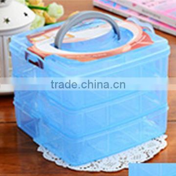 J504 The small three removable lattice plastic storage box