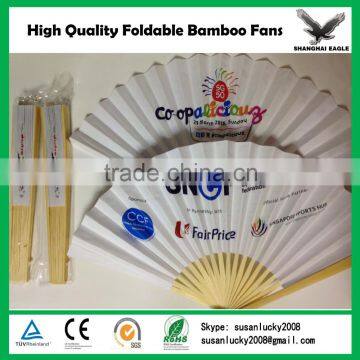 Personalized foldable bamboo fans