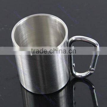 Stainless Steel Coffee Mug Camp Camping Cup Double Wall