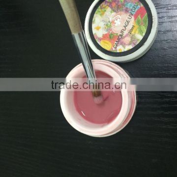 2016 Hot sale nail salon camouflage uv gel /builder gel